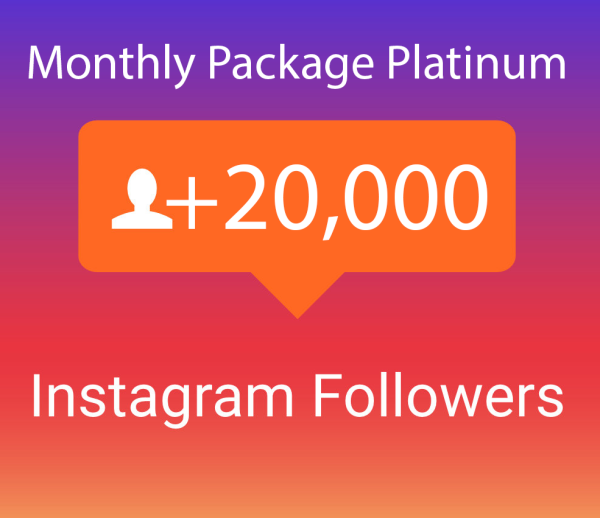 20000 Instagram Followers Monatspaket Platinum (30 Tage) kaufen