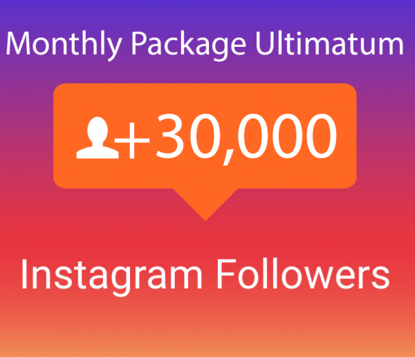 30000 Instagram Followers Monatspaket Ultimatum (30 Tage) kaufen