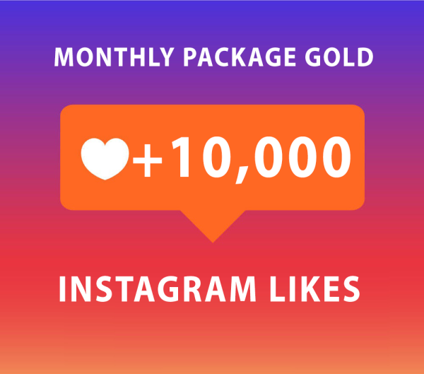 Buy 10000 Instagram Likes Monthly Package Gold (30 days)