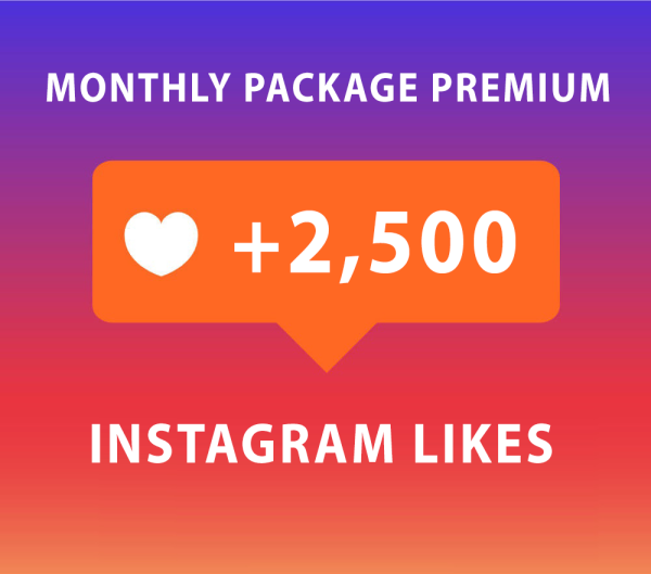 2500 Instagram Likes Monatspaket Premium (30 Tage) kaufen