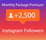 2500 Instagram Followers Monatspaket Premium (30 Tage)