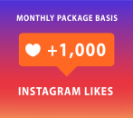 1000 Instagram Likes Monatspaket Basis (30 Tage)