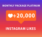 Buy 20000 Instagram Likes Monthly Package Platinum (30 days)