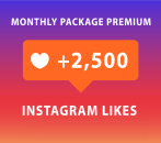2500 Instagram Likes Monatspaket Premium (30 Tage)