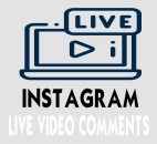 100 Instagram Live Video Comments / Kommentare für Dich